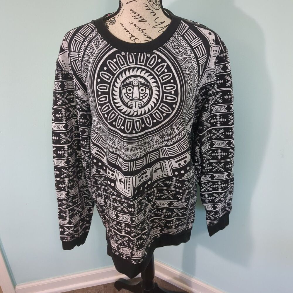 Imperious Tribal Aztec Hiphop Goth Sweater Sweatshirt large